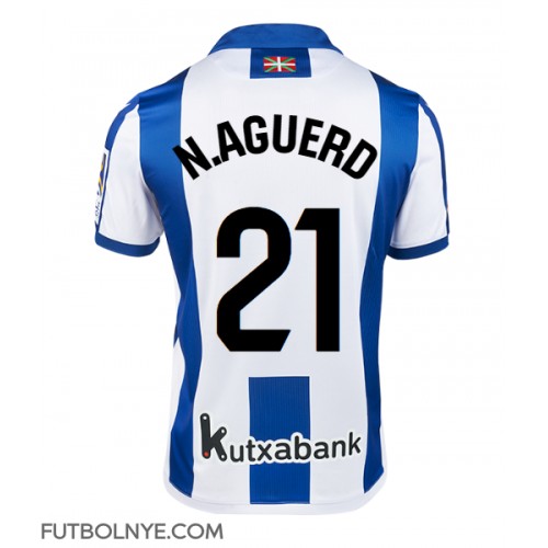 Camiseta Real Sociedad Nayef Aguerd #21 Primera Equipación 2024-25 manga corta